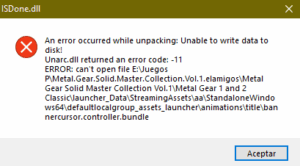 Error-metal-gear